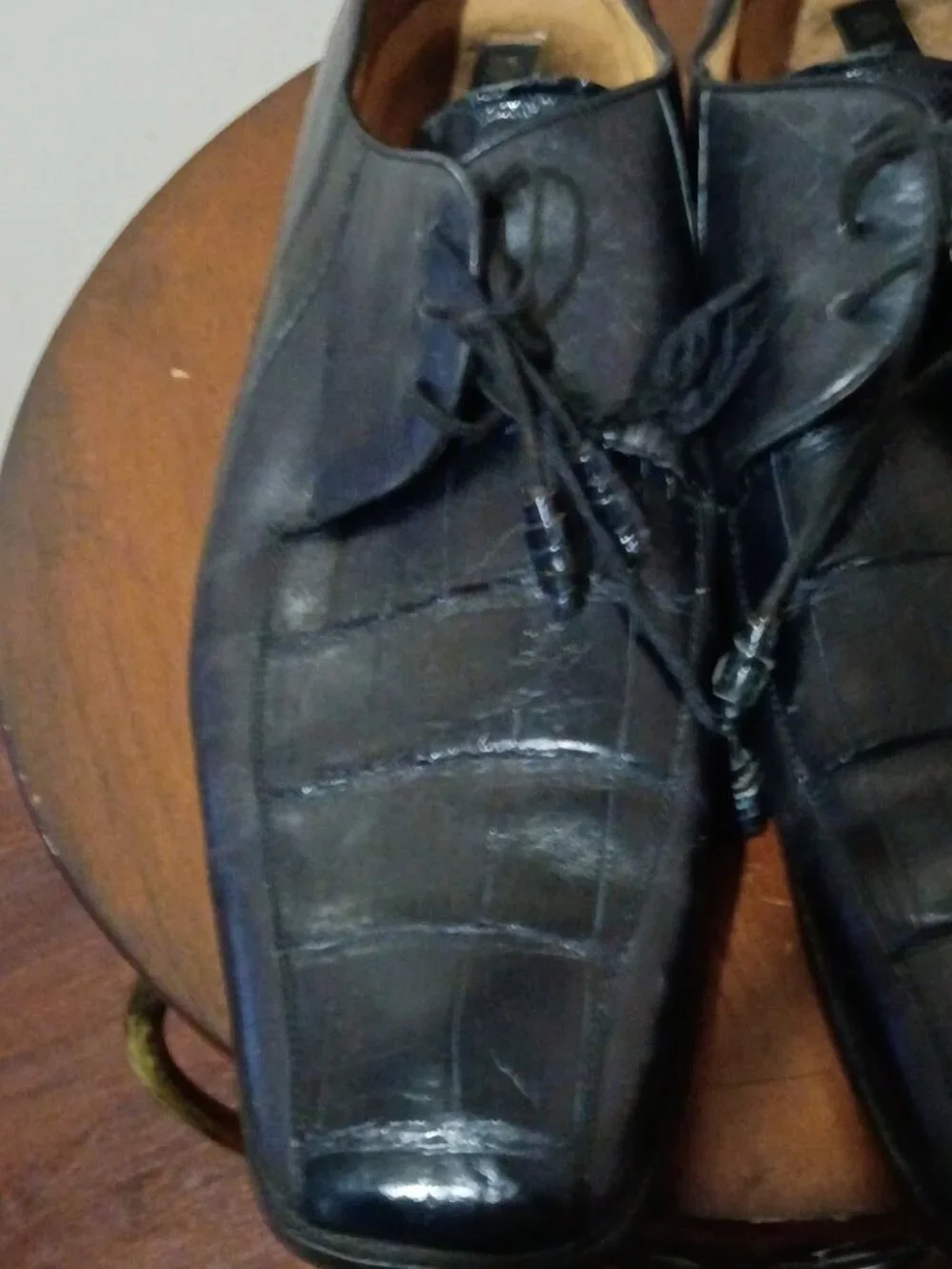 Mezlan Giovanni Black Leather Square Toe Oxford Men’s Dress Shoes Size 13B